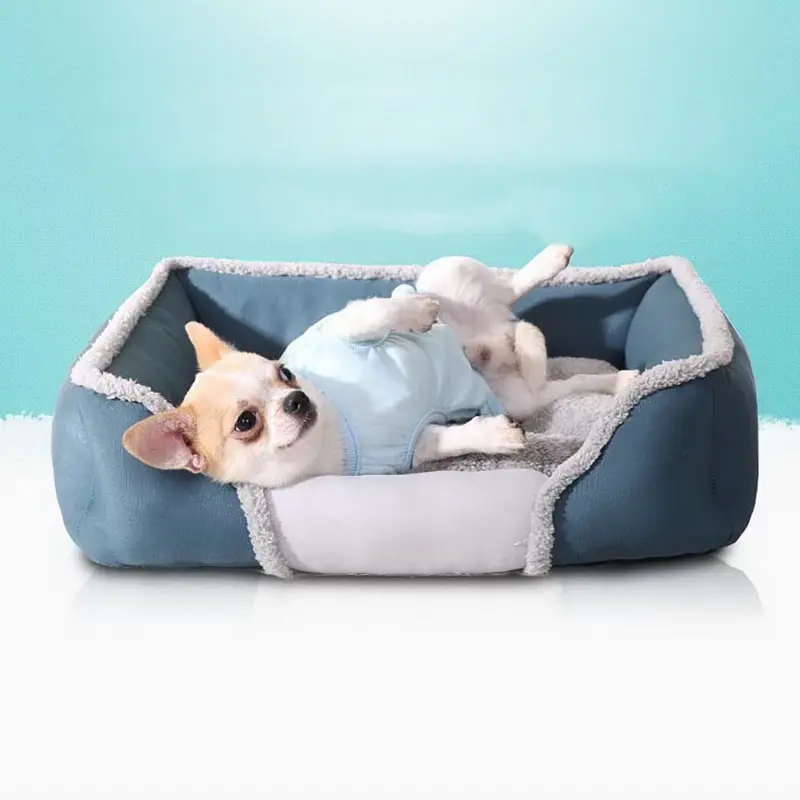 Hoomall мягкая теплая хлопковая кровать для собаки и диван собачье гнездо домик