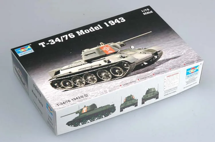 1: 72 советский Т-34/76 главный боевой танк 1944 Тип Военная сборки модель бронированные машины