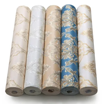 

Classic Deep Embossed Pastoral 3d Flooring Bedroom TV Background Wall Paper Home Decor Living Room Non-woven Mural Wallpaper