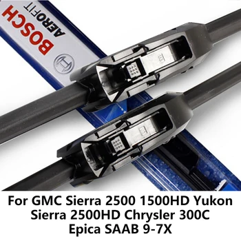 

2pieces/set Bosch Wiper Blades For GMC Sierra 2500 1500HD Yukon Sierra 2500HD Chrysler 300C Epica SAAB 9-7X 22"&22"Fit Hook Arms