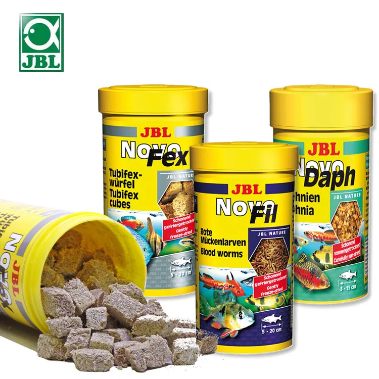 

JBL Fish Food Tropical fish slice feedpeacock, Freeze-dried red worms dried worms colorful fish guppies squid small fish dried