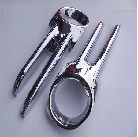 

for Nissan Pulsar St-l C12 Fabs 2013 Chrome Front Fog Light Lamp Cover Trim Auto Car Styling Accessories 2 Pcs