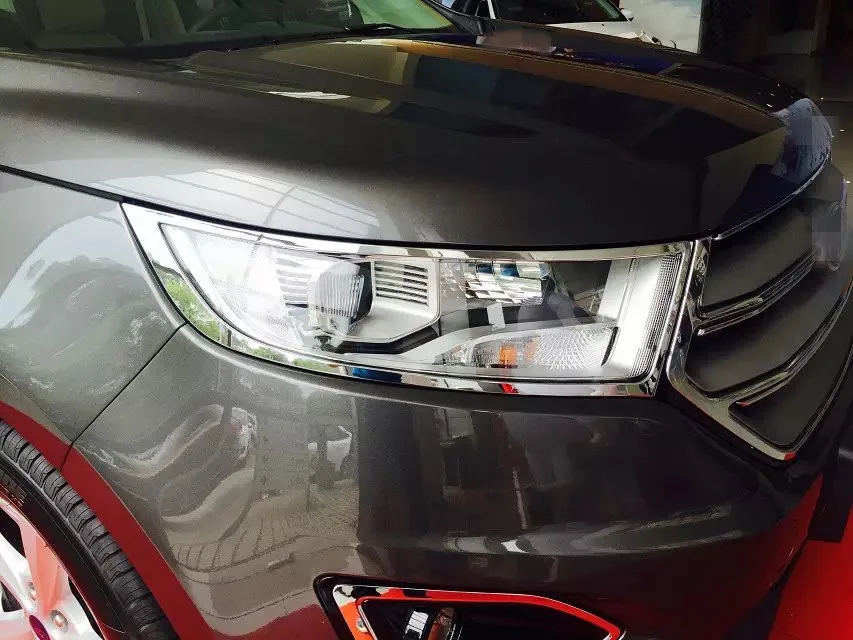 Для Ford Edge 2015 2 шт. ABS Chrome автомобилей большой Тень Обложка отделкой автомобиль для
