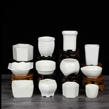 

Ceramic Flower Pots for Juicy Plants Small Bonsai Pot Home and Garden Decor Mini Succulent Plant Pots S $