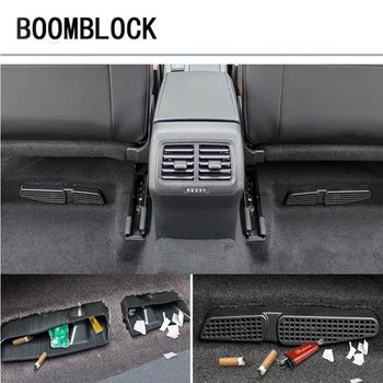 

BOOMBLOCK 2pcs/set Car Covers Trim Air Outlet Carbon Stickers For Volkswagen CC VW Tiguan MK1 2009-2016 Golf 7 7.5 RLINE