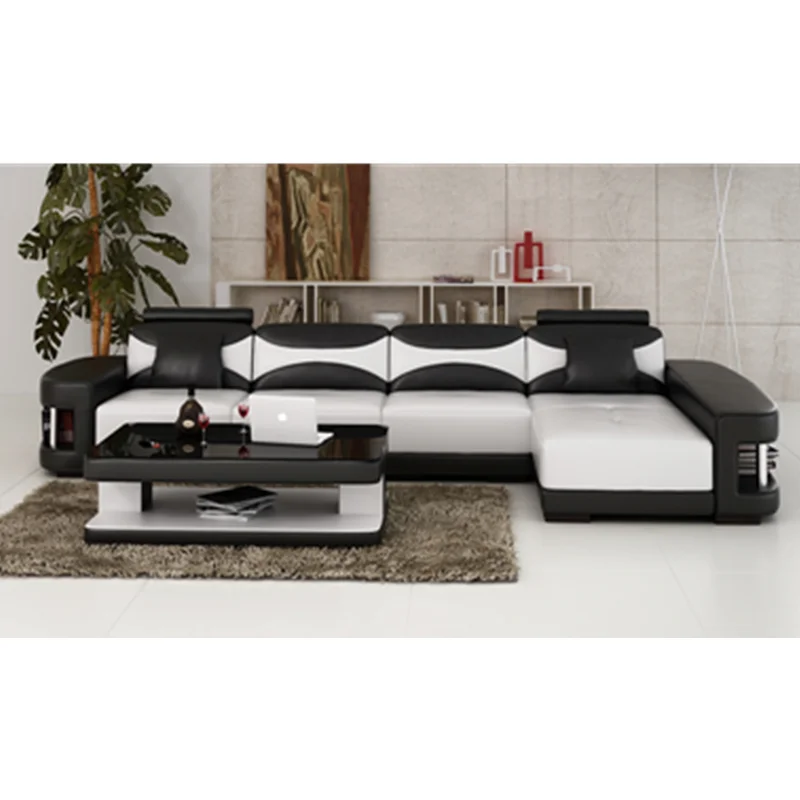 CBMMART современная роскошная Многофункциональная Мебель для спальни белая двуспальная кровать с кожаной отделкой и диваны для гостиной