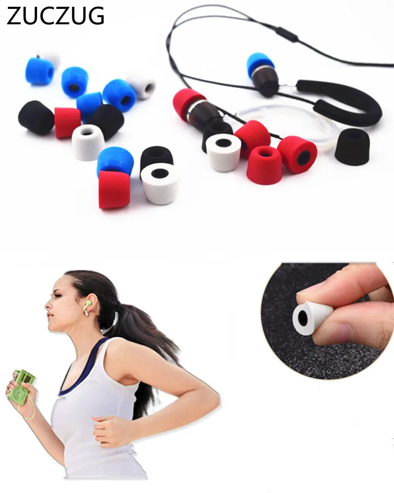 

ZUCZUG 2 pair T400 12.5MM 13.5MM Earphone tips Memory Foam Sponge ear pads for headphones 4.9 mm Caliber Headset accessories