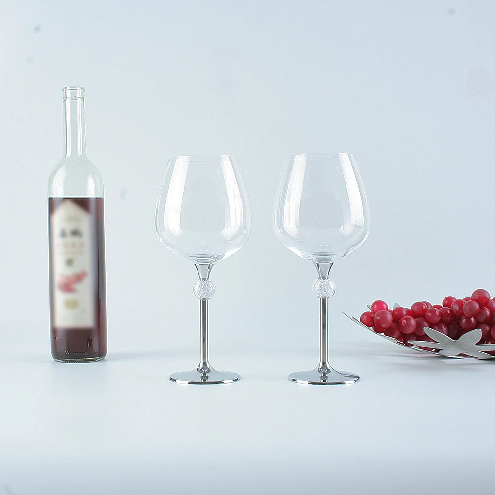 

2019 hot sales wedding crystal red wine glasses set celebration gifts