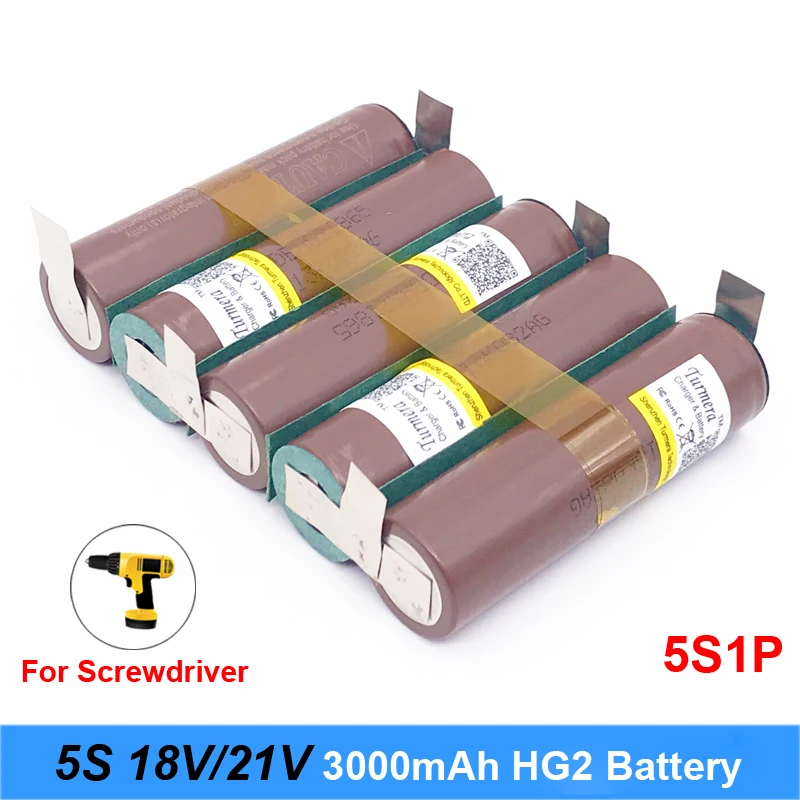 Аккумулятор Turmera 18650 hg2 3000 мАч 20 А для отвертки 18 в|Перезаряжаемые батареи| |