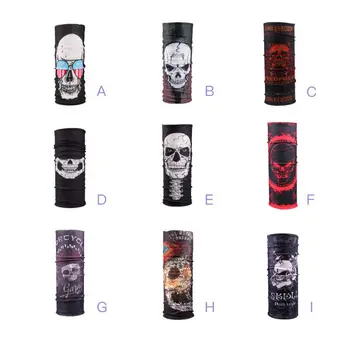 

Sport Skull Seamless Hip-hop Hijab Bandanas Headwear Scarf Magic Headband Neck Tube Ring Shawl Wrap 9 Style