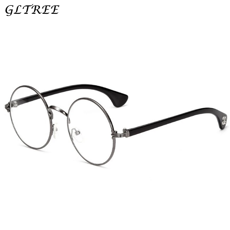 

GLTREE Retro Round Shades Men Sunglasses Metal Frame Eyeglasses Brand Designer Gothic Steampunk Women Sun Glasses UV400 G221