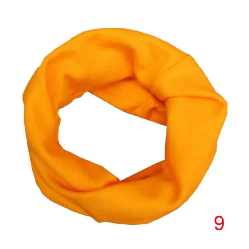 Новые детские аксессуары для маленьких девочек и мальчиков, шарф с круглым вырезом, шарфы для малышей, Детские аксессуары, нагрудники, 18 цветов - Цвет: orange