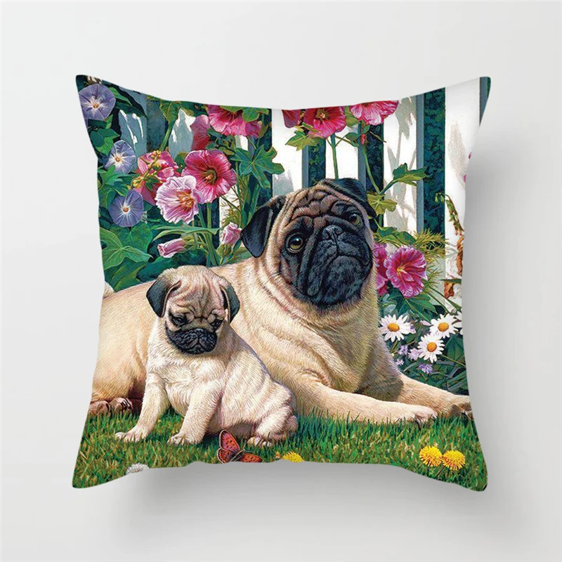 

Fuwatacchi Cute Pet Dog Dalmatian Pattern Pillow Case Cushion Cover for Home Sofa Chair Decorations Pillow Cover Pillowcase