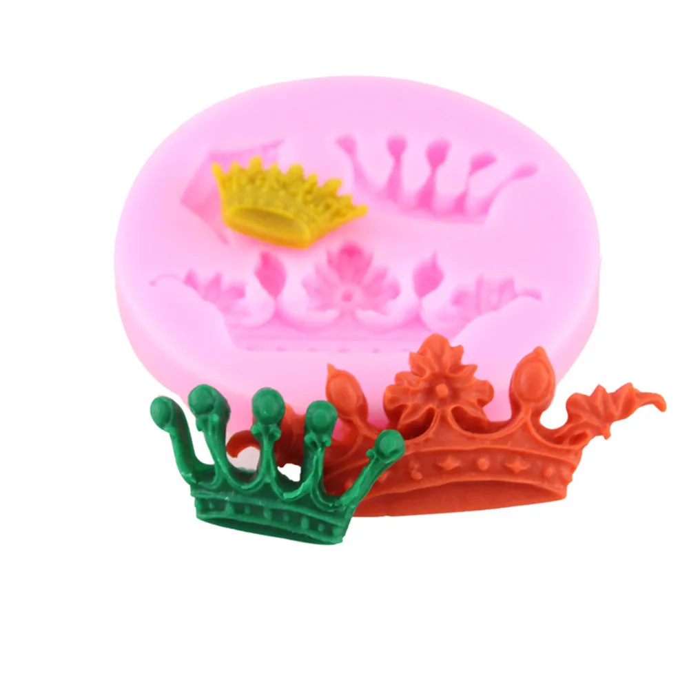 4 стиля маленькая корона дизайн 3D формы для приготовления выпечки инструменты DIY силиконовые формы для шоколада Инструменты для выпечки и кондитерских изделий