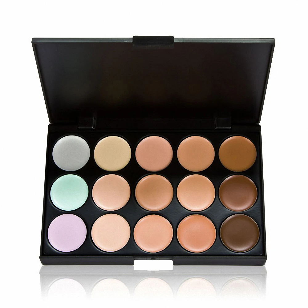 15 Color Professional Face Concealer Palette Cream Contour Palette