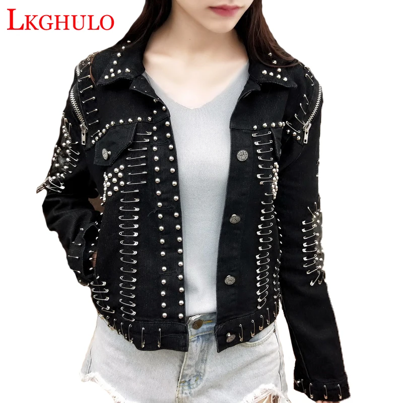 denim jacket with studs