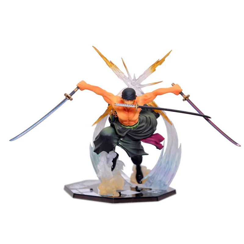 Anime One Piece 17cm Roronoa Zoro Battle Ver PVC Action Figure Collection Model Toys (10)