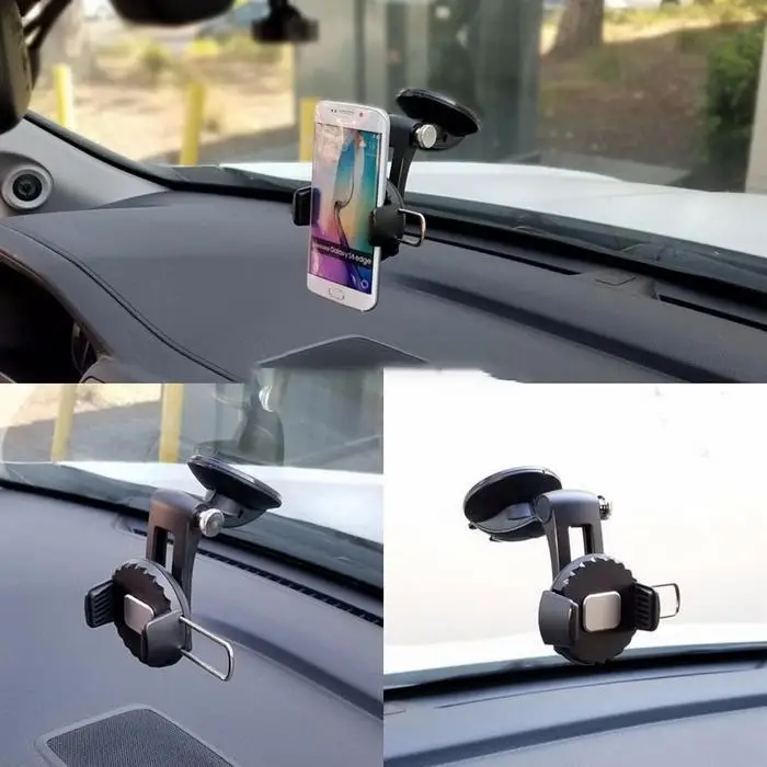 Автомобильный держатель для телефона с поворотом на 360 градусов на лобовое стекло на приборную панель с присоской 50-85 мм для мобильного телефона с навигационным креплением, автомобильная подставка для телефона