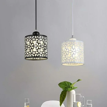 

Creative Minimalist Round E27 Pendant Light Retro Iron Industrial Wind Pendant Lamp For Restaurant Hair Salon Aisle Bar Cafe