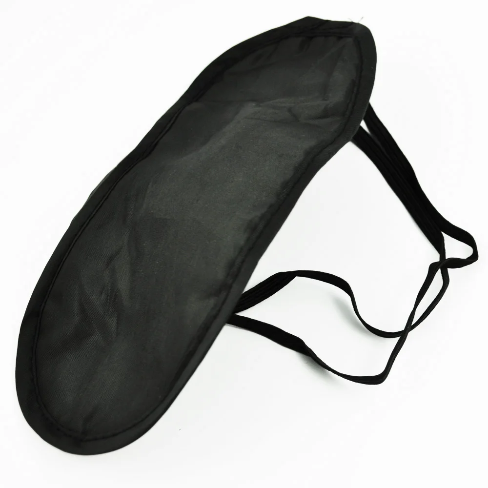 100% полиэфирная маска для глаз/маска для сна с наполнением полиэфирной нитью-черный + бесплатная кабельная стяжка