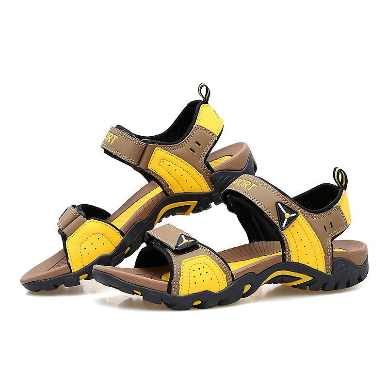 MIXIDELAI/уличные модные мужские сандалии; Летняя мужская обувь; Повседневная обувь; дышащие пляжные сандалии; Sapatos Masculinos; большие размеры 35-46