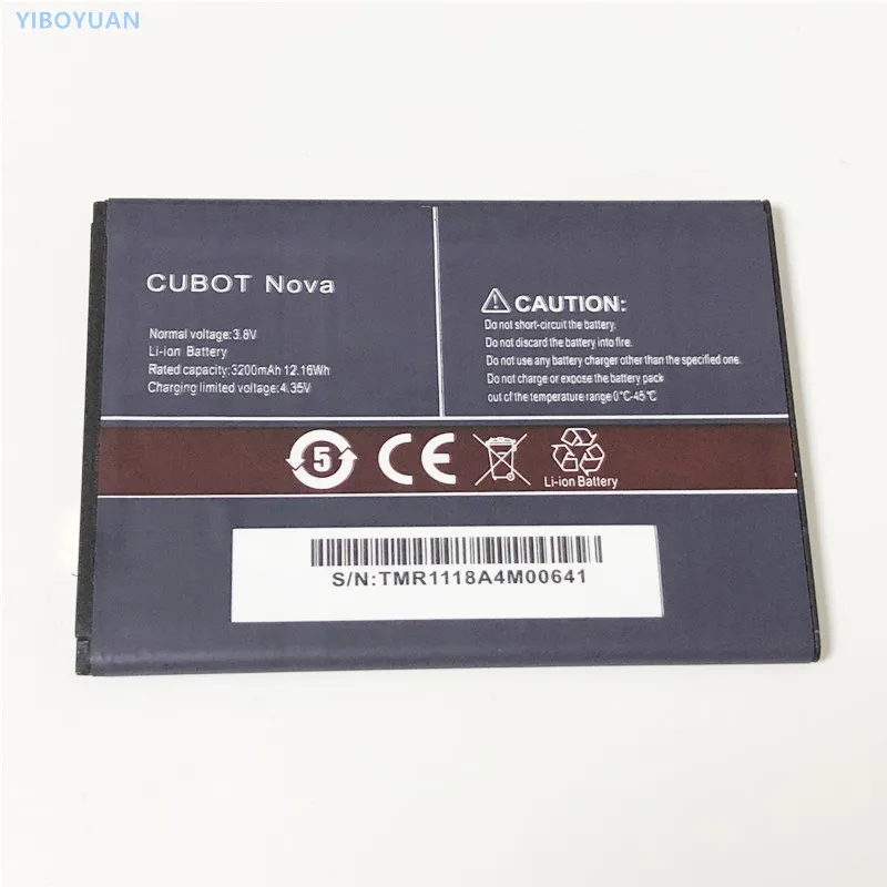 

3.8V 3200mAh For CUBOT Nova Battery