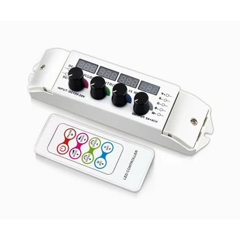 

DC12 -24V 5A*4CH rotary Constant Voltage Multi Function Light Display LED RGBW Controller + Wireless Remote For Led Strip