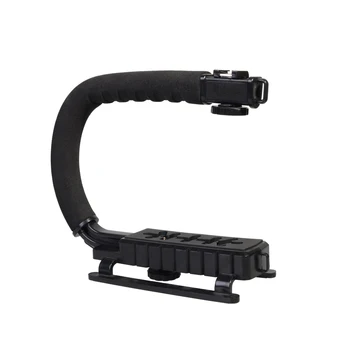 

Flash Bracket holder Video Handle Handheld Stabilizer Grip for DSLR SLR Camera Phone Gopro AEE Mini DV Camcorder