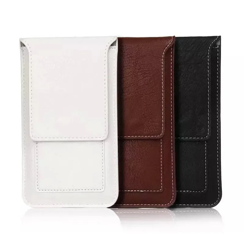 

Multifunction Belt Clip Holster Bag Hook Loop Magnetic Pouch PU Leather Vertical Cover Case For doogee x5 max pro 5.1" Below