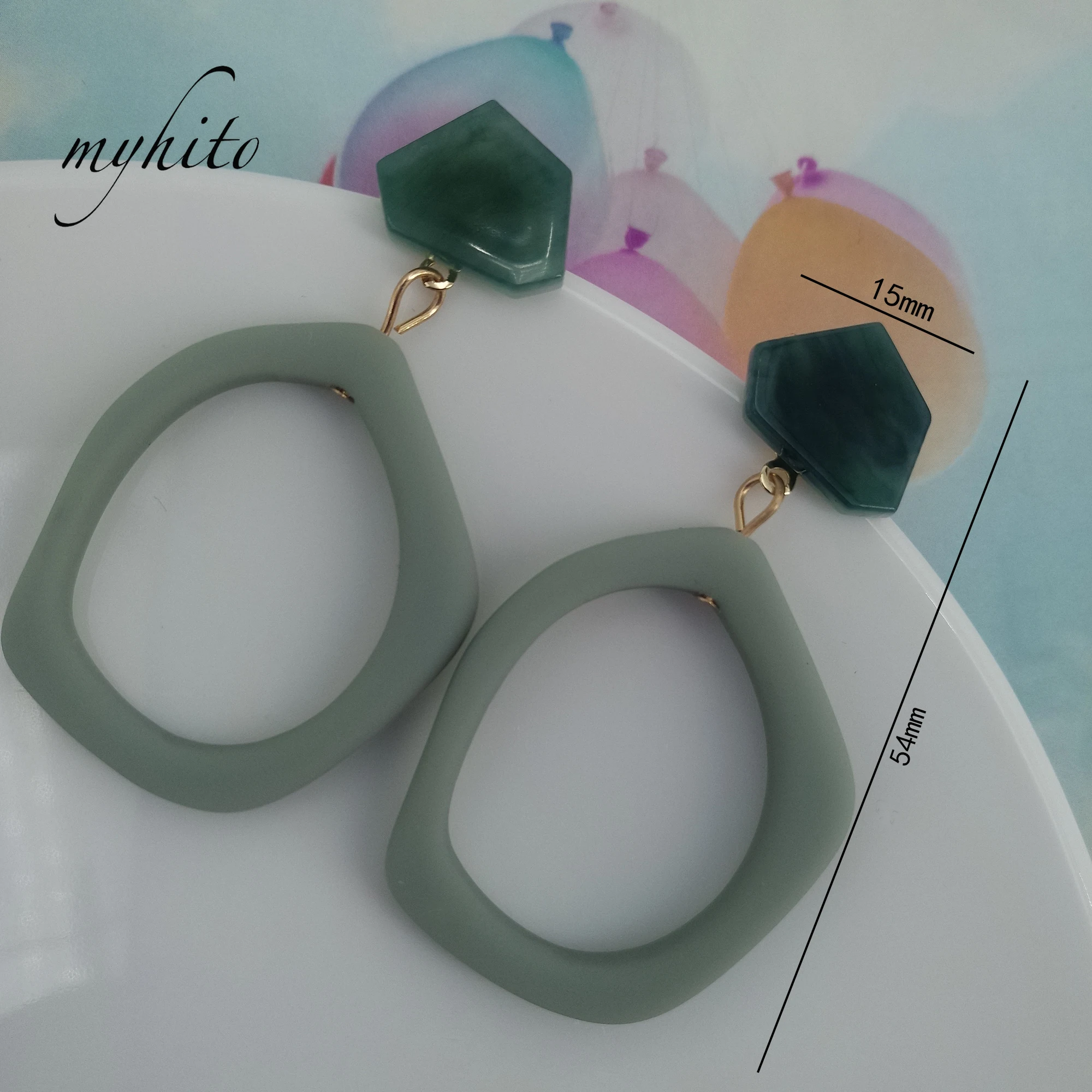 Женские Геометрические акриловые серьги подвески Boucles d oreille femme|Серьги-подвески| |