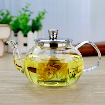 

PINDEFANG 2017 New 800ml Heatable Glass Teapot Strainer Herbal Flower Tea Kettle Filter Daily Drinkware Water Bottle Pot Mug
