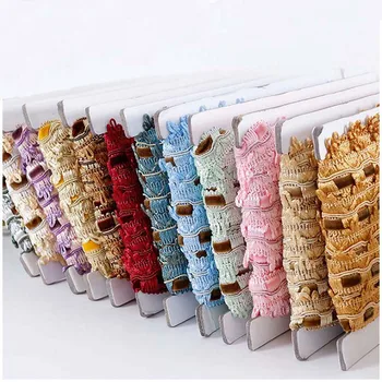 

12 meters 2.5cm Braid Velvet Trim Lace Webbing Polyester Satin Ribbon Latin Curtain for Sewing Home Decoration Accessory
