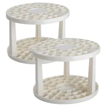 MEEDEN, 49 отверстий, держатель для кисти, жесткий пластик, в сборе, подставка для кисти для художника, принадлежности для рисования, упаковка из 1/2