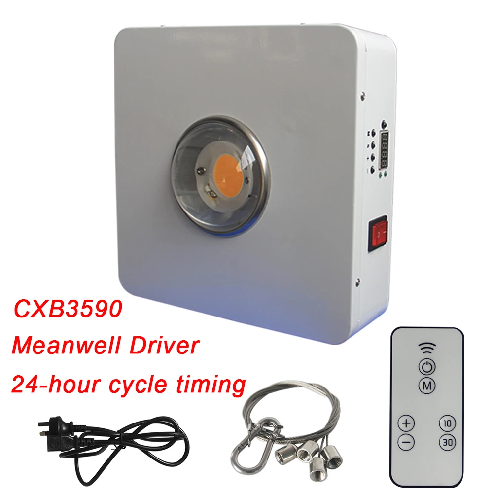 CREE CXB3590 удара светодиодный светать полный спектр 100 W идея свет светодиодный растут лампы для домашняя игровая палатка парниковых