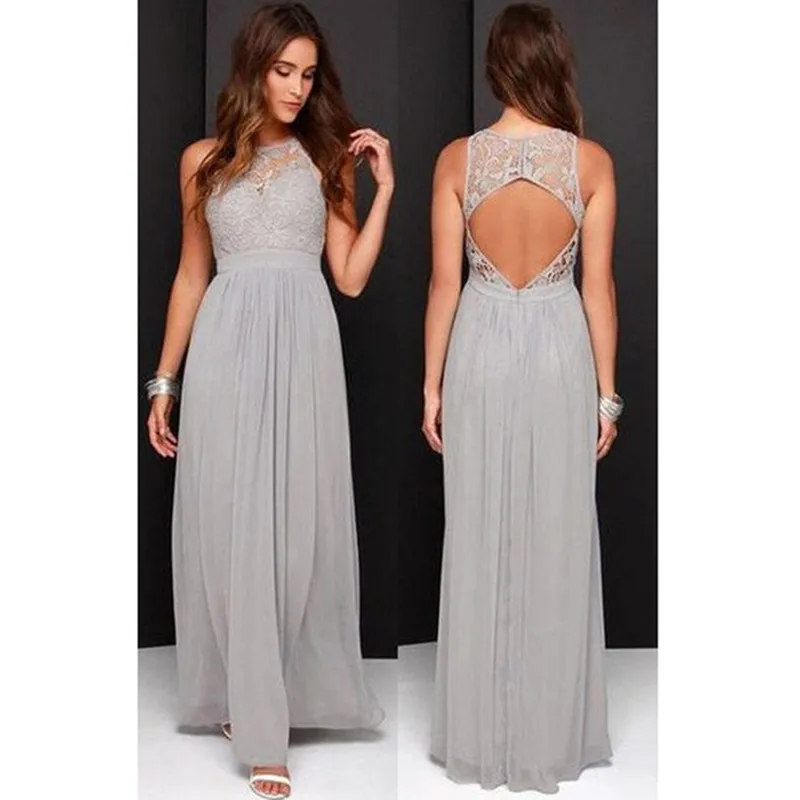 Gray 2017 Women Formal Bridemaids Dress Wedding Party Guess