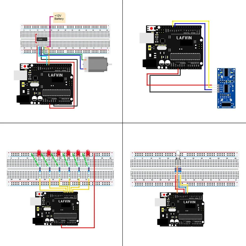 LAFVIN базовый стартовый набор для Arduino для Uno r3 MEGA 2560 с обучающим руководством