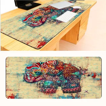 

Mairuige Elephants Large Overlock Edge Mouse Pad Gaming MousePad Large Cartoon Rubber Mouse Pad Keyboard Mat Table Mat Six Size