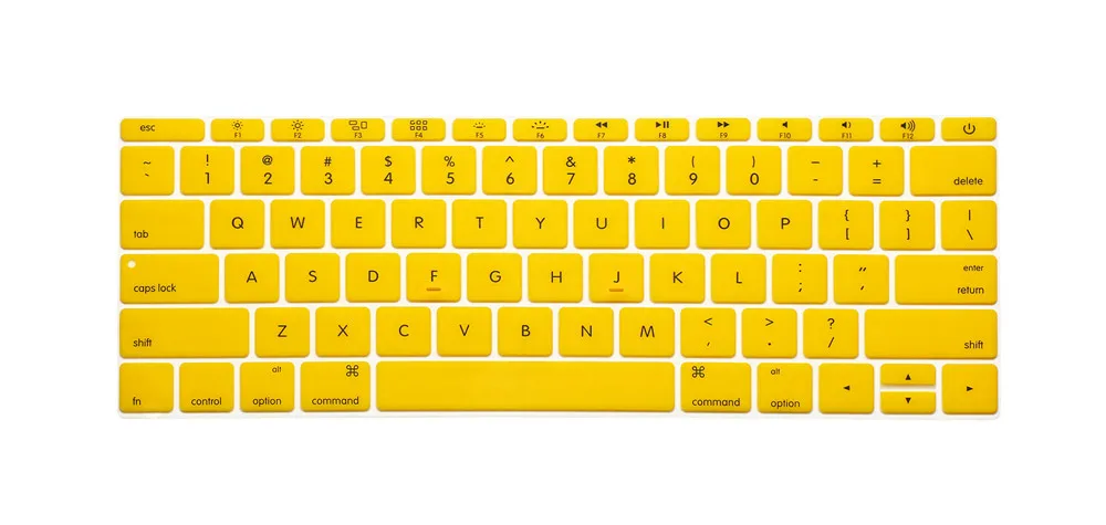 Силиконовая клавиатура с буквенным принтом на английском языке для macbook air 12