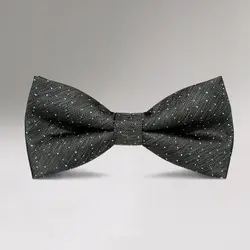 2019 новый лук галстук для Для мужчин классические регулируемые Галстуки Gravata Мода Свадебная вечеринка черный горошек мужские бабочки с