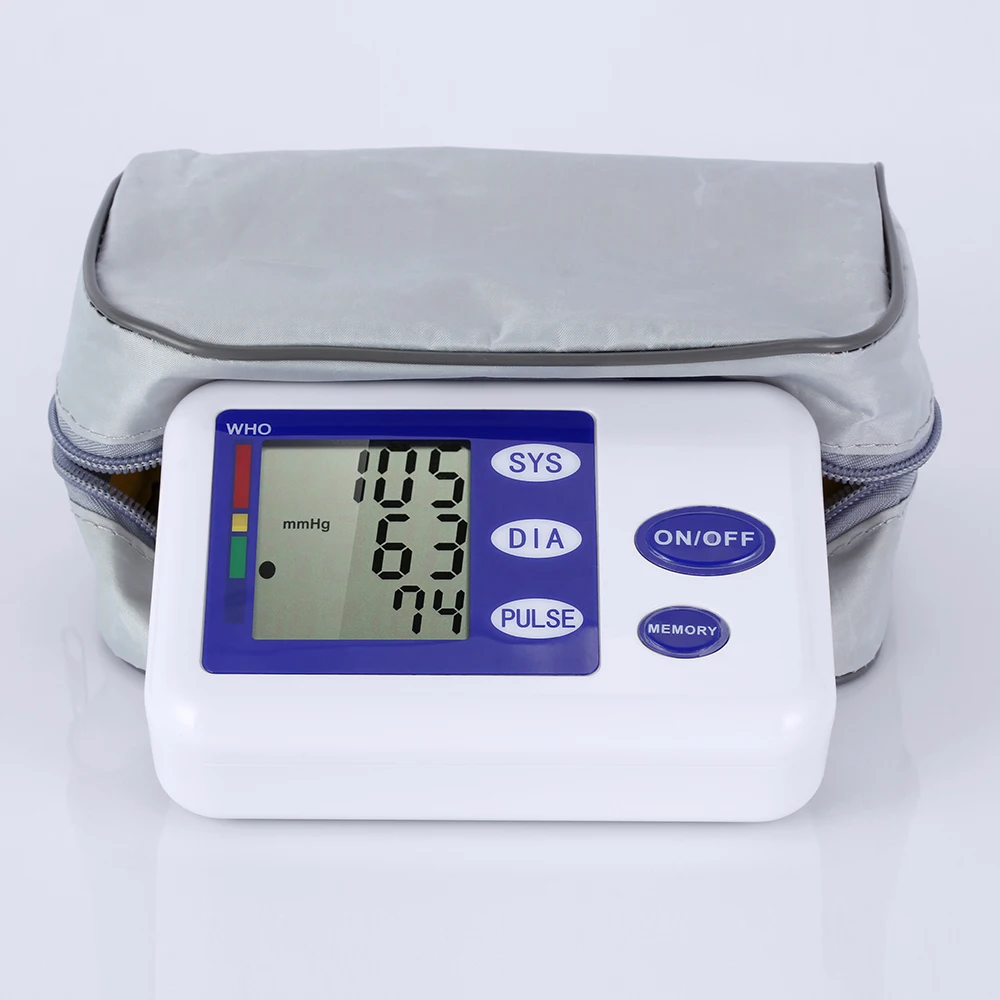 OLIECO Автоматический цифровой ЖК-монитор кровяного давления портативный пульсометр забота о здоровье тонометр Tensiometro с адаптером 42 манжета