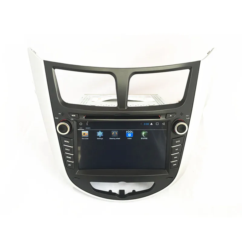 Perfect car radio DVD Android T3  for Hyundai Solaris Verna accent radio GPS navigation with maps 2