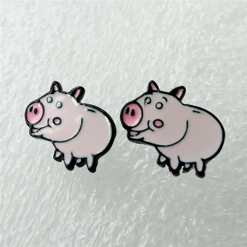 

Cute Pig stud Earrings Enamel Animal Funny Earrings for Women Girls