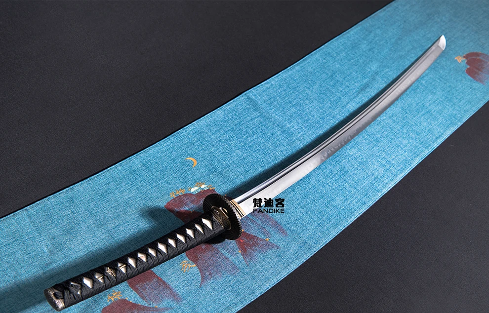 Японский дракон самурай катана меч с ножнами Sharp лезвие высокого качества обкладка глиной 1095 Катана из стали реального Хамон японский Samu