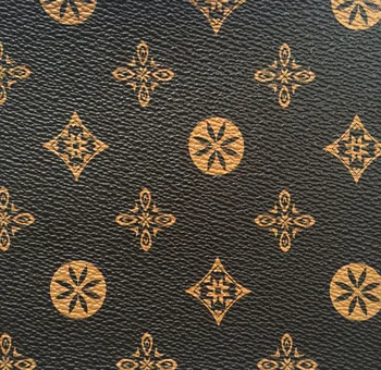 

Owe design patent brand printed synthetic PVC material for luxury handbag making