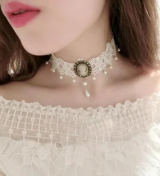 

2019 new fashion lace detachable collar clavicle necklace diy