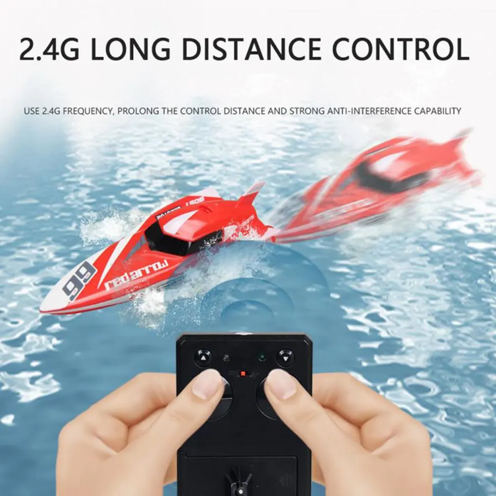 2.4GHz RC Ship Boat 4 Channels High Speed Mini Racing Waterproof Rechargeable Speedboat Model Toys Hobby for Children | Игрушки и хобби
