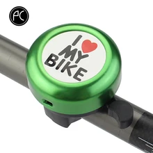 PCycling велосипедный Звонок I Love My Bike Печатный чистый звук алюминиевый сплав MTB дорожный сигнализация для велосипеда Предупреждение мини кольцо колокольчик для детей