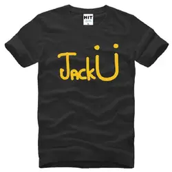 Новый дизайнер Jack U футболки Для мужчин хлопок короткий рукав Diplo Hipster Skrillex Для мужчин футболка летние мужские музыка хип-хоп футболки