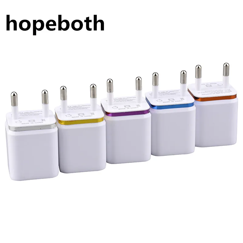 Hopeboth Красочные США/ЕС Plug AC адаптер питания домашний трав стены 2 USB с двойным портом зарядное устройство для iPhone 4 5 6 plus для samsung htc