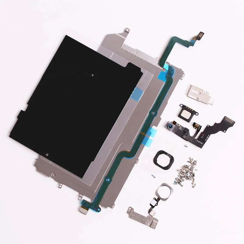 

Full Set Spare Parts for iPhone 6 Plus with Home Button+Speaker+Flex Cable+Front Camera Repair Parts